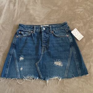 Free People Denim Skirt